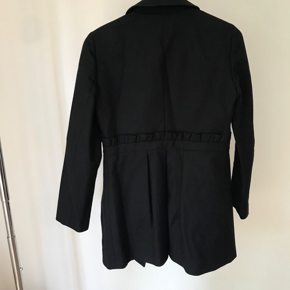 JCREW Ruffle Gamine Coat - Picture 5 of 9